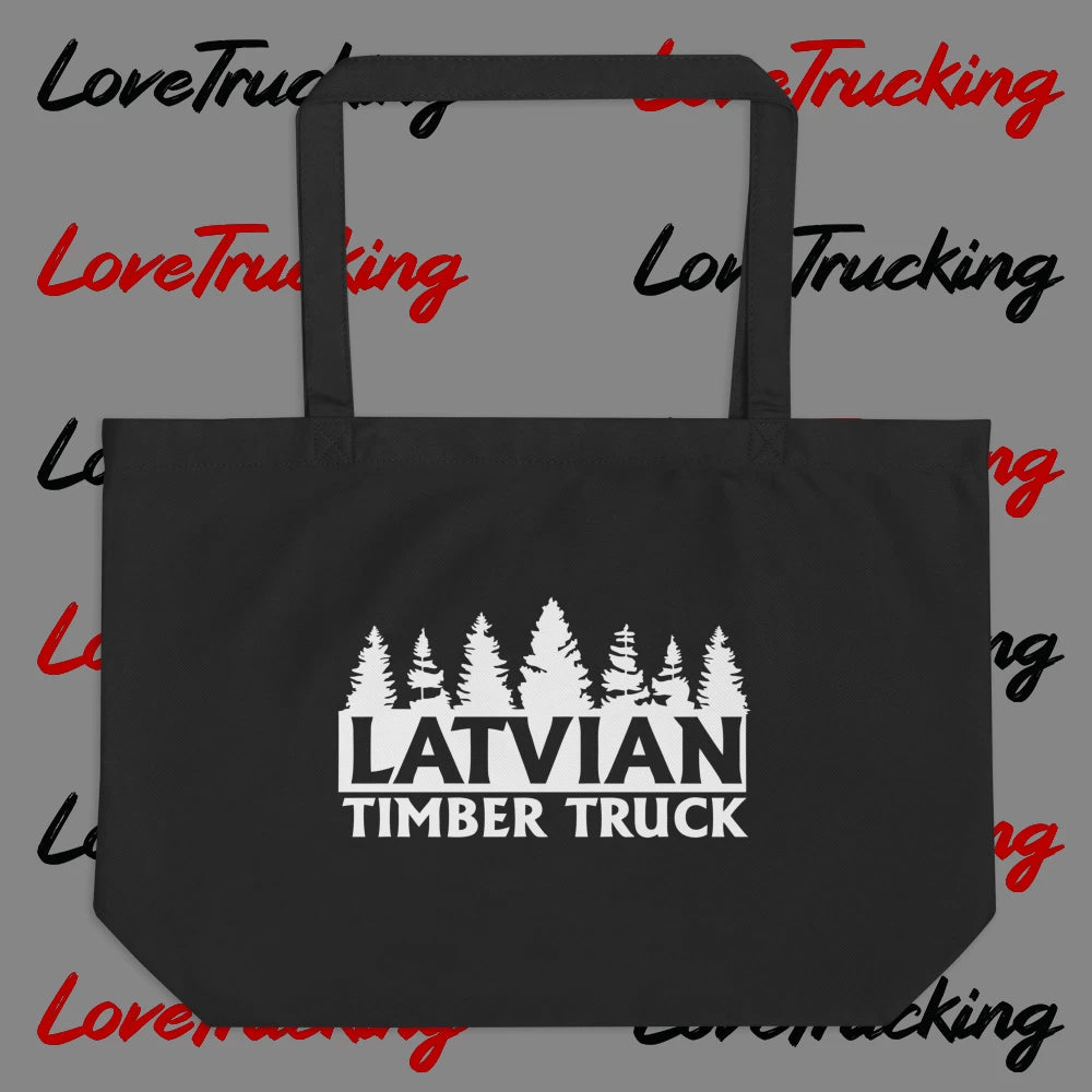 "Latvian Timber Truck" Large Cloth Bag