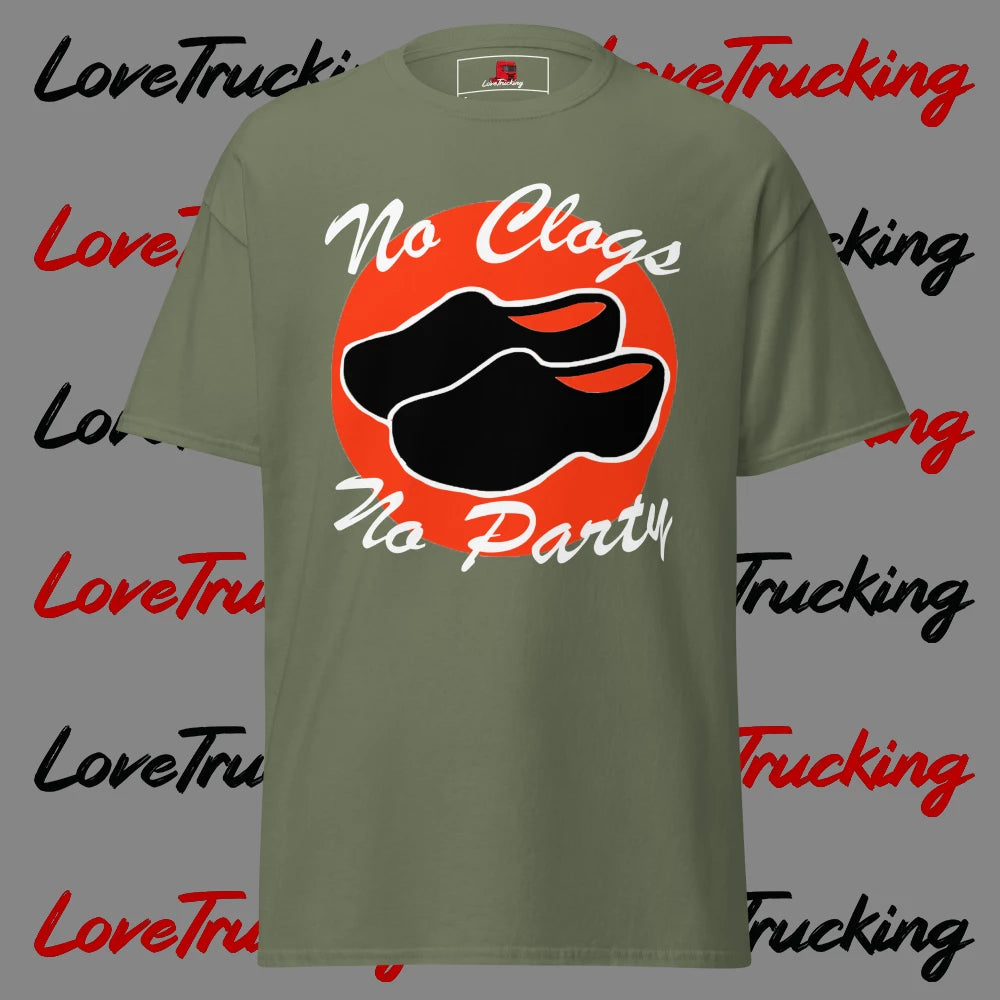 "No Clogs No Party" T-Shirt