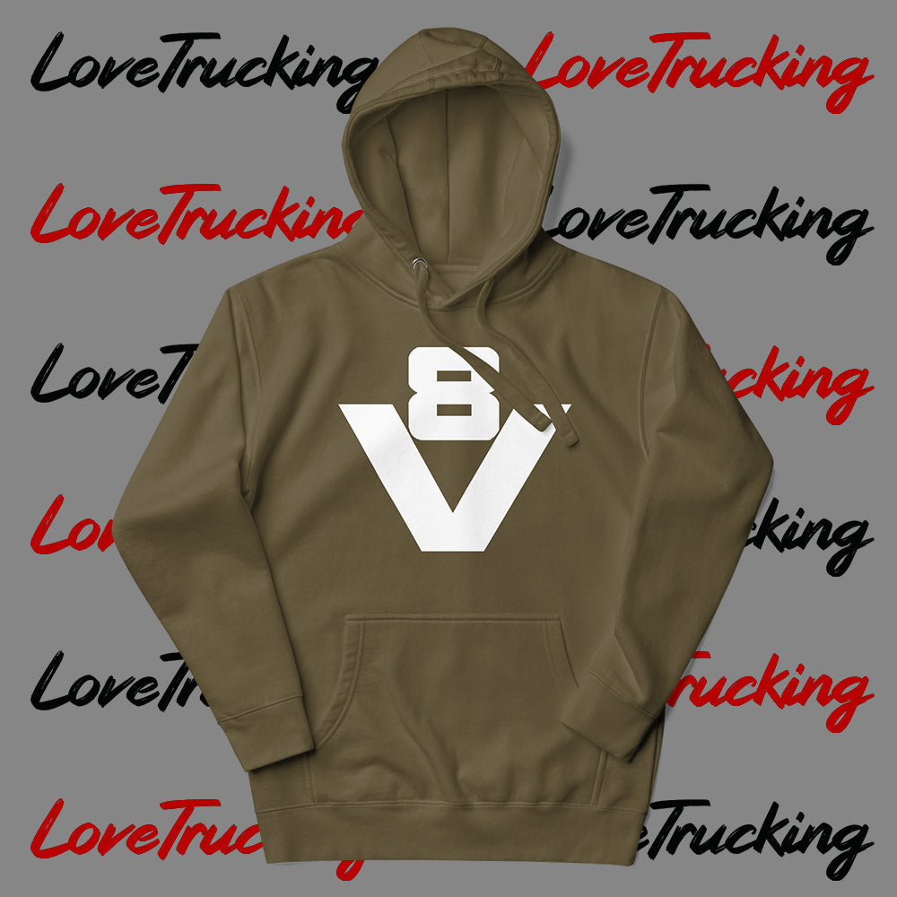 "V8" Hoodie (White V8)