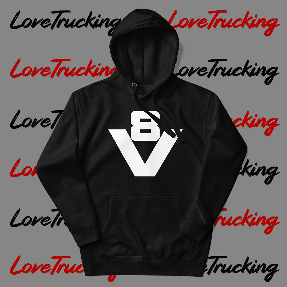 "V8" Hoodie (White V8)