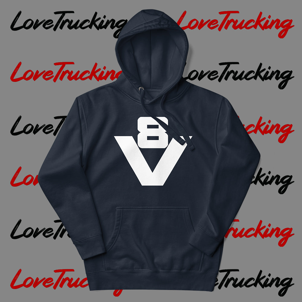 "V8" Hoodie (White V8)