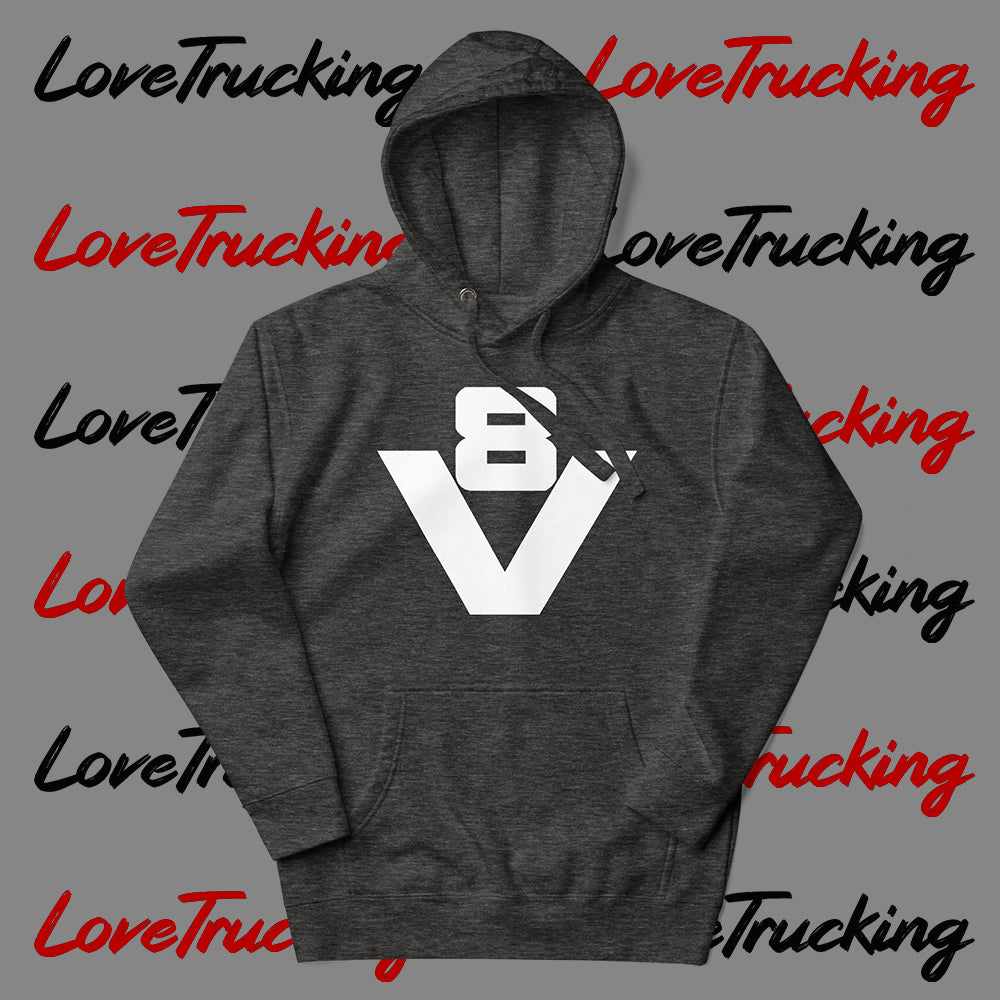 "V8" Hoodie (White V8)