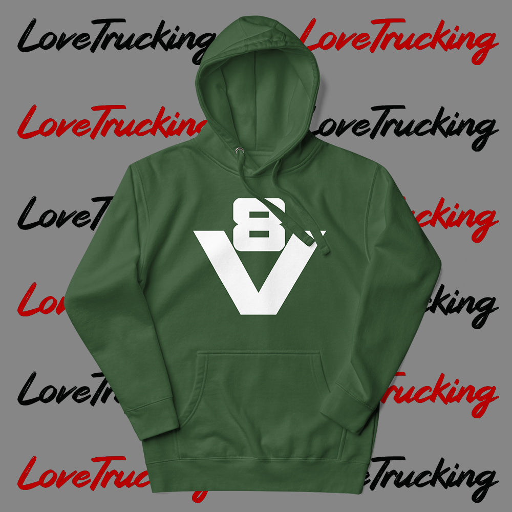 "V8" Hoodie (White V8)